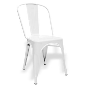 SILLA ESTILO TOLIX BLANCO