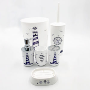 SET DE ACCESORIOS PARA BAÑO 6PZAS BATHLUX