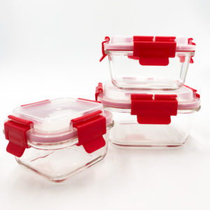 SET 3 PIEZAS CONTENEDOR DE VIDRIO PARA ALIMENTOS VARYAG