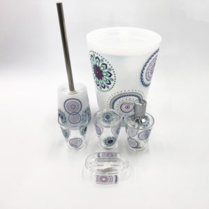 SET DE ACCESORIOS PARA BAÑO 6PZAS BATHLUX