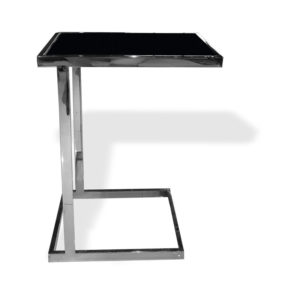MESA LATERAL VIDRIO ACERO INOXIDABLE