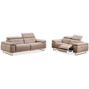 RECIBO PALINURO 2+3 RECLINABLE ELECTRICO/TAUPE