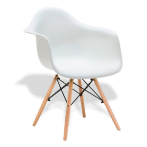 SILLA ESTILO EAMES BLANCA