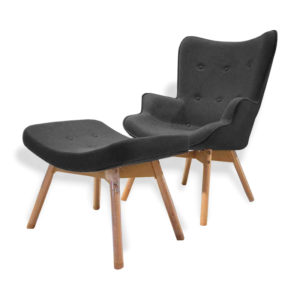 BUTACA CON REPOSAPIES – BLACK